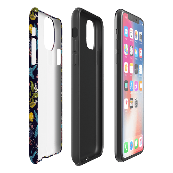 iPhone phone case-Sentimental-Product Details Raised bevel to protect screen from scratches. Impact resistant polycarbonate shell and shock absorbing inner TPU liner. Secure fit with design wrapping around side of the case and full access to ports. Compatible with Qi-standard wireless charging. Thickness 1/8 inch (3mm), weight 30g. Compatibility See drop down menu for options, please select the right case as we print to order.-Stringberry