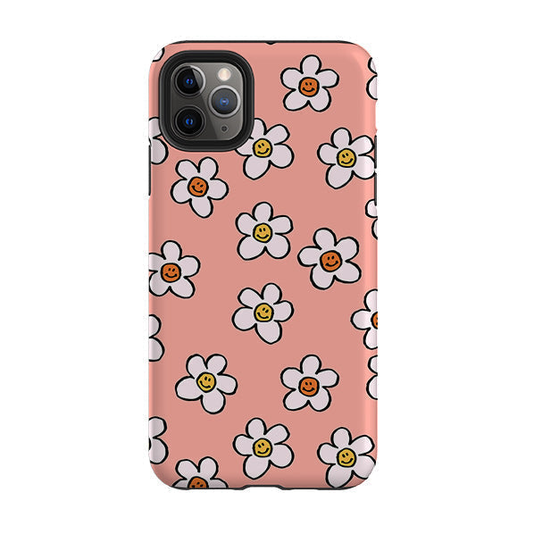 iPhone phone case-Smiley-Product Details Raised bevel to protect screen from scratches. Impact resistant polycarbonate shell and shock absorbing inner TPU liner. Secure fit with design wrapping around side of the case and full access to ports. Compatible with Qi-standard wireless charging. Thickness 1/8 inch (3mm), weight 30g. Compatibility See drop down menu for options, please select the right case as we print to order.-Stringberry