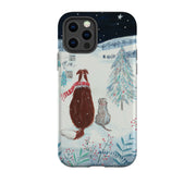 iPhone Tough Case - Snow Dogs By Mary Stubberfield