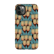 iPhone phone case-Spotty Tulip By Cressida Bell-Product Details Raised bevel to protect screen from scratches. Impact resistant polycarbonate shell and shock absorbing inner TPU liner. Secure fit with design wrapping around side of the case and full access to ports. Compatible with Qi-standard wireless charging. Thickness 1/8 inch (3mm), weight 30g. Compatibility See drop down menu for options, please select the right case as we print to order.-Stringberry