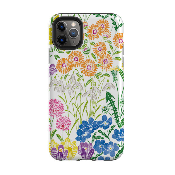 iPhone phone case-Spring-1 By Natalie Pedetti Prack-Product Details Raised bevel to protect screen from scratches. Impact resistant polycarbonate shell and shock absorbing inner TPU liner. Secure fit with design wrapping around side of the case and full access to ports. Compatible with Qi-standard wireless charging. Thickness 1/8 inch (3mm), weight 30g. Compatibility See drop down menu for options, please select the right case as we print to order.-Stringberry