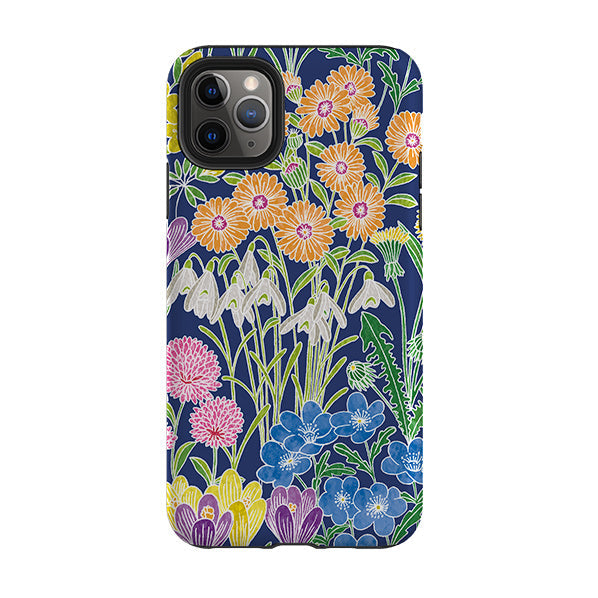 iPhone phone case-Spring-2 By Natalie Pedetti Prack-Product Details Raised bevel to protect screen from scratches. Impact resistant polycarbonate shell and shock absorbing inner TPU liner. Secure fit with design wrapping around side of the case and full access to ports. Compatible with Qi-standard wireless charging. Thickness 1/8 inch (3mm), weight 30g. Compatibility See drop down menu for options, please select the right case as we print to order.-Stringberry