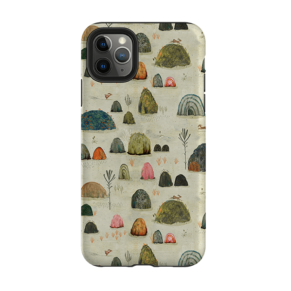 iPhone phone case-Sunset Mossy By Katherine Quinn-Product Details Raised bevel to protect screen from scratches. Impact resistant polycarbonate shell and shock absorbing inner TPU liner. Secure fit with design wrapping around side of the case and full access to ports. Compatible with Qi-standard wireless charging. Thickness 1/8 inch (3mm), weight 30g. Compatibility See drop down menu for options, please select the right case as we print to order.-Stringberry