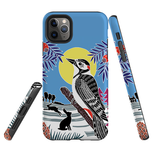 iPhone Tough Case - Woodpecker Yellow By Kate Heiss