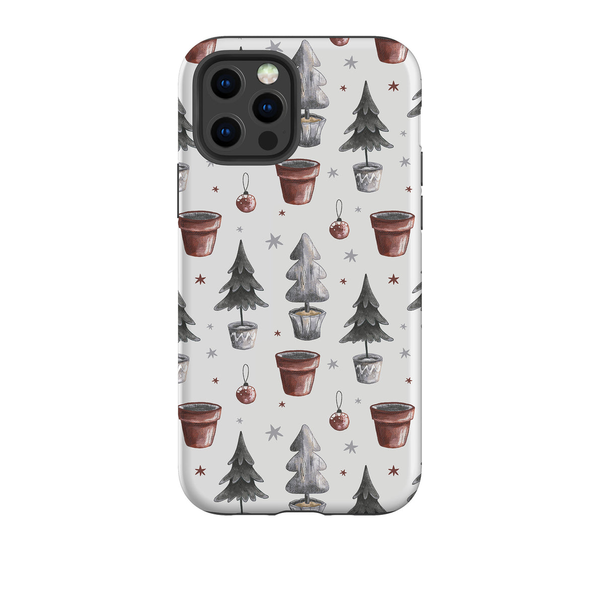 iPhone Tough Case - Xmas Tree Pattern