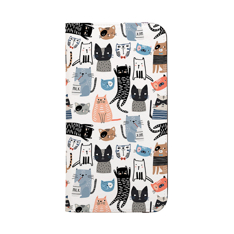 Wallet phone case-Jiggles-Vegan Leather Wallet Case Vegan leather. 3 slots for cards Fully printed exterior. Compatibility See drop down menu for options, please select the right case as we print to order.-Stringberry