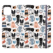 Wallet phone case-Jiggles-Vegan Leather Wallet Case Vegan leather. 3 slots for cards Fully printed exterior. Compatibility See drop down menu for options, please select the right case as we print to order.-Stringberry
