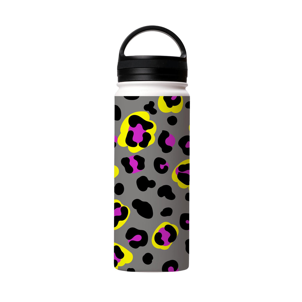 Water Bottles-K Spots Insulated Stainless Steel Water Bottle-18oz (530ml)-handle cap-Insulated Steel Water Bottle Our insulated stainless steel bottle comes in 3 sizes- Small 12oz (350ml), Medium 18oz (530ml) and Large 32oz (945ml) . It comes with a leak proof cap Keeps water cool for 24 hours Also keeps things warm for up to 12 hours Choice of 3 lids ( Sport Cap, Handle Cap, Flip Cap ) for easy carrying Dishwasher Friendly Lightweight, durable and easy to carry Reusable, so it's safe for the pl