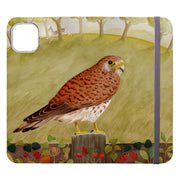 Wallet phone case-Kestrel By Bex Parkin-Vegan Leather Wallet Case Vegan leather. 3 slots for cards Fully printed exterior. Compatibility See drop down menu for options, please select the right case as we print to order.-Stringberry
