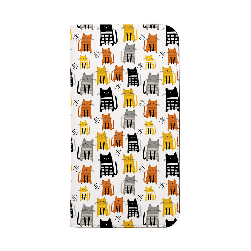Wallet phone case-Kit-Kat-Vegan Leather Wallet Case Vegan leather. 3 slots for cards Fully printed exterior. Compatibility See drop down menu for options, please select the right case as we print to order.-Stringberry