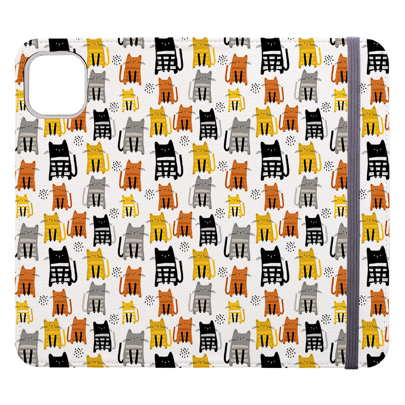 Wallet phone case-Kit-Kat-Vegan Leather Wallet Case Vegan leather. 3 slots for cards Fully printed exterior. Compatibility See drop down menu for options, please select the right case as we print to order.-Stringberry