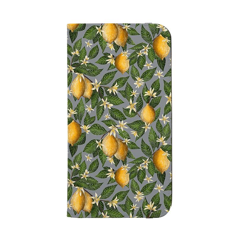 Wallet phone case-Lemons By Catherine Rowe-Vegan Leather Wallet Case Vegan leather. 3 slots for cards Fully printed exterior. Compatibility See drop down menu for options, please select the right case as we print to order.-Stringberry