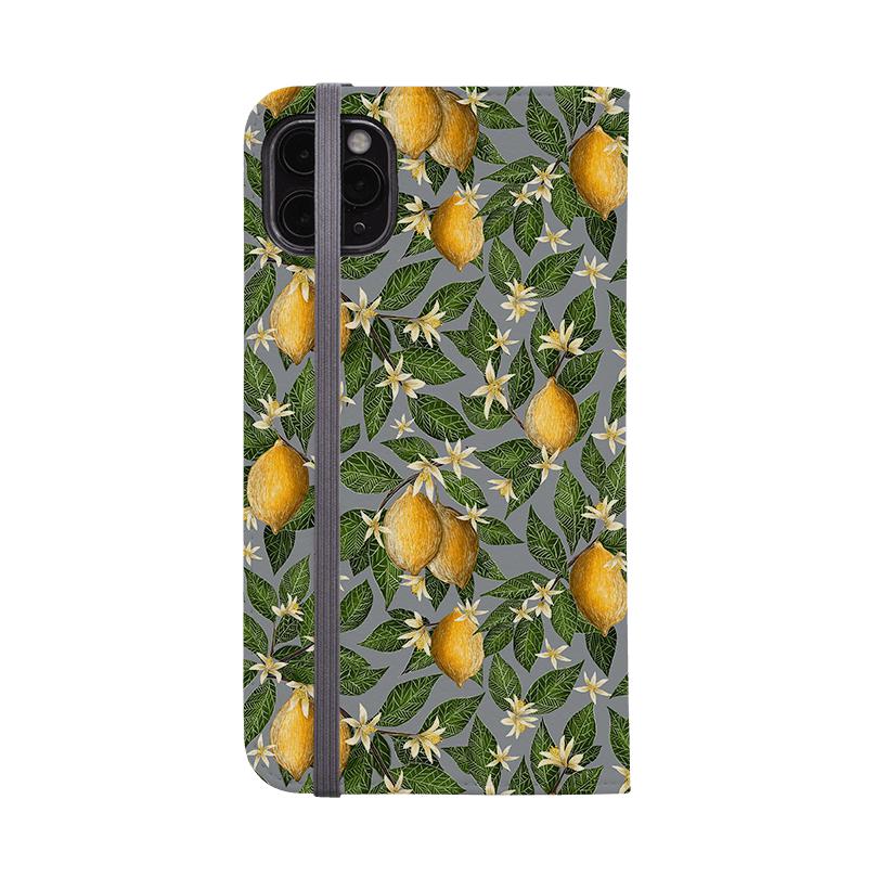 Wallet phone case-Lemons By Catherine Rowe-Vegan Leather Wallet Case Vegan leather. 3 slots for cards Fully printed exterior. Compatibility See drop down menu for options, please select the right case as we print to order.-Stringberry