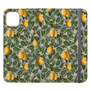 Wallet phone case-Lemons By Catherine Rowe-Vegan Leather Wallet Case Vegan leather. 3 slots for cards Fully printed exterior. Compatibility See drop down menu for options, please select the right case as we print to order.-Stringberry