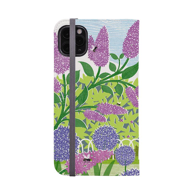 Custodia per telefono con portafoglio - Lilla e Aglioni di Liane Payne - Custodia portafoglio in pelle vegana. Pelle vegana. 3 slot per carte. Esterno completamente stampato. Compatibilità: consulta il menu a discesa per le opzioni, per favore seleziona la custodia corretta poiché realizziamo su ordinazione. - Stringberry