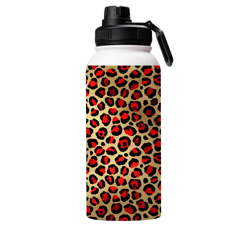 Water Bottles-M Spots Insulated Stainless Steel Water Bottle-32oz (945ml)-Sport cap-Insulated Steel Water Bottle Our insulated stainless steel bottle comes in 3 sizes- Small 12oz (350ml), Medium 18oz (530ml) and Large 32oz (945ml) . It comes with a leak proof cap Keeps water cool for 24 hours Also keeps things warm for up to 12 hours Choice of 3 lids ( Sport Cap, Handle Cap, Flip Cap ) for easy carrying Dishwasher Friendly Lightweight, durable and easy to carry Reusable, so it's safe for the pla