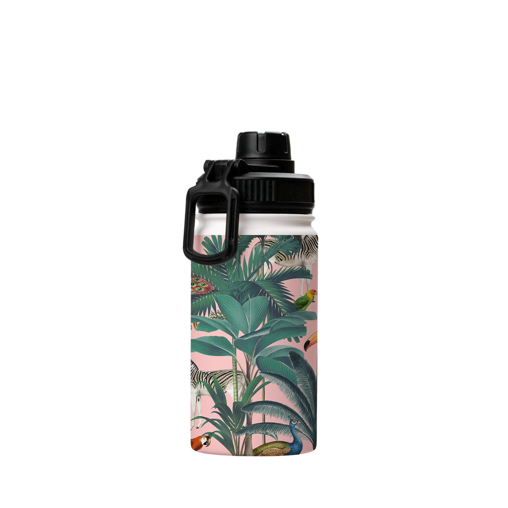Water Bottles-Macelo Pink Insulated Stainless Steel Water Bottle-12oz (350ml)-Sport cap-Insulated Steel Water Bottle Our insulated stainless steel bottle comes in 3 sizes- Small 12oz (350ml), Medium 18oz (530ml) and Large 32oz (945ml) . It comes with a leak proof cap Keeps water cool for 24 hours Also keeps things warm for up to 12 hours Choice of 3 lids ( Sport Cap, Handle Cap, Flip Cap ) for easy carrying Dishwasher Friendly Lightweight, durable and easy to carry Reusable, so it's safe for the
