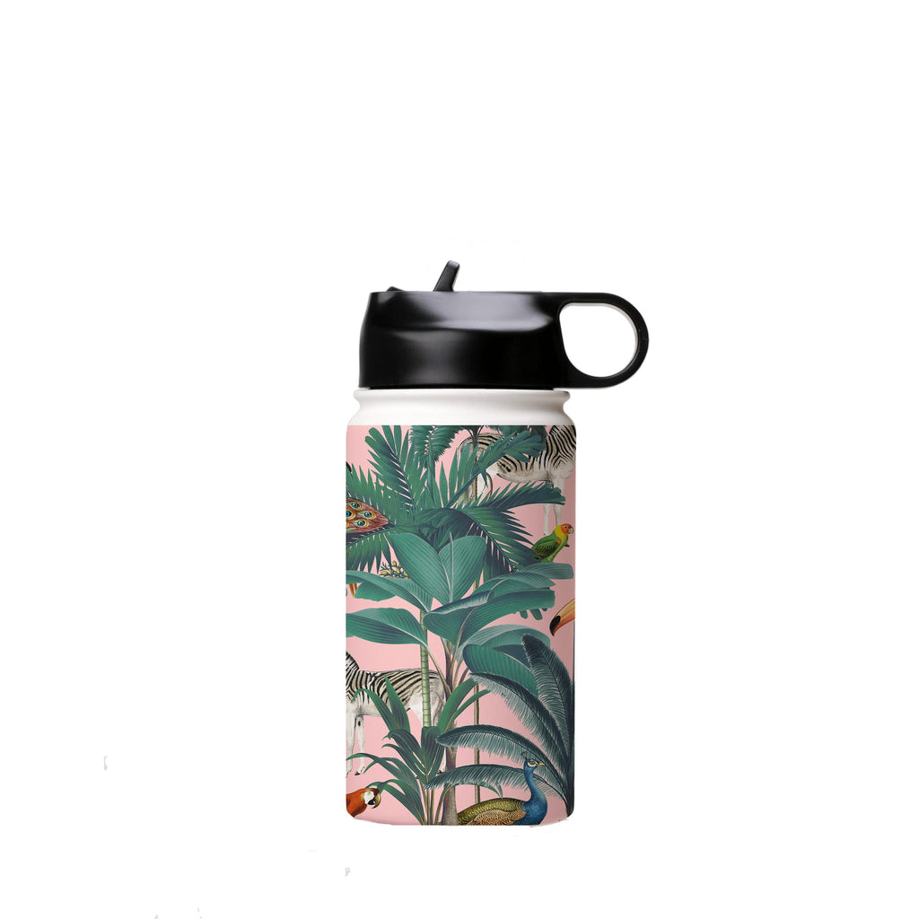 Water Bottles-Macelo Pink Insulated Stainless Steel Water Bottle-12oz (350ml)-Flip cap-Insulated Steel Water Bottle Our insulated stainless steel bottle comes in 3 sizes- Small 12oz (350ml), Medium 18oz (530ml) and Large 32oz (945ml) . It comes with a leak proof cap Keeps water cool for 24 hours Also keeps things warm for up to 12 hours Choice of 3 lids ( Sport Cap, Handle Cap, Flip Cap ) for easy carrying Dishwasher Friendly Lightweight, durable and easy to carry Reusable, so it's safe for the 