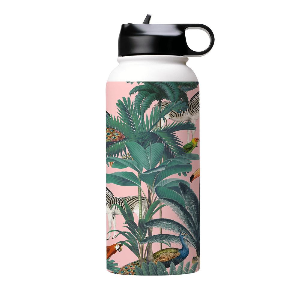 Water Bottles-Macelo Pink Insulated Stainless Steel Water Bottle-32oz (945ml)-Flip cap-Insulated Steel Water Bottle Our insulated stainless steel bottle comes in 3 sizes- Small 12oz (350ml), Medium 18oz (530ml) and Large 32oz (945ml) . It comes with a leak proof cap Keeps water cool for 24 hours Also keeps things warm for up to 12 hours Choice of 3 lids ( Sport Cap, Handle Cap, Flip Cap ) for easy carrying Dishwasher Friendly Lightweight, durable and easy to carry Reusable, so it's safe for the 