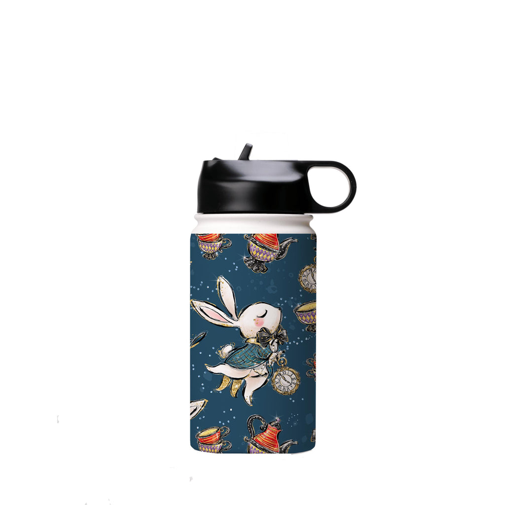 Water Bottles-Magic Alice Insulated Stainless Steel Water Bottle-12oz (350ml)-Flip cap-Insulated Steel Water Bottle Our insulated stainless steel bottle comes in 3 sizes- Small 12oz (350ml), Medium 18oz (530ml) and Large 32oz (945ml) . It comes with a leak proof cap Keeps water cool for 24 hours Also keeps things warm for up to 12 hours Choice of 3 lids ( Sport Cap, Handle Cap, Flip Cap ) for easy carrying Dishwasher Friendly Lightweight, durable and easy to carry Reusable, so it's safe for the 