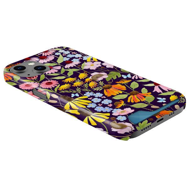 Mice And Wild Flowers Case and Card Case By Bex Parkin