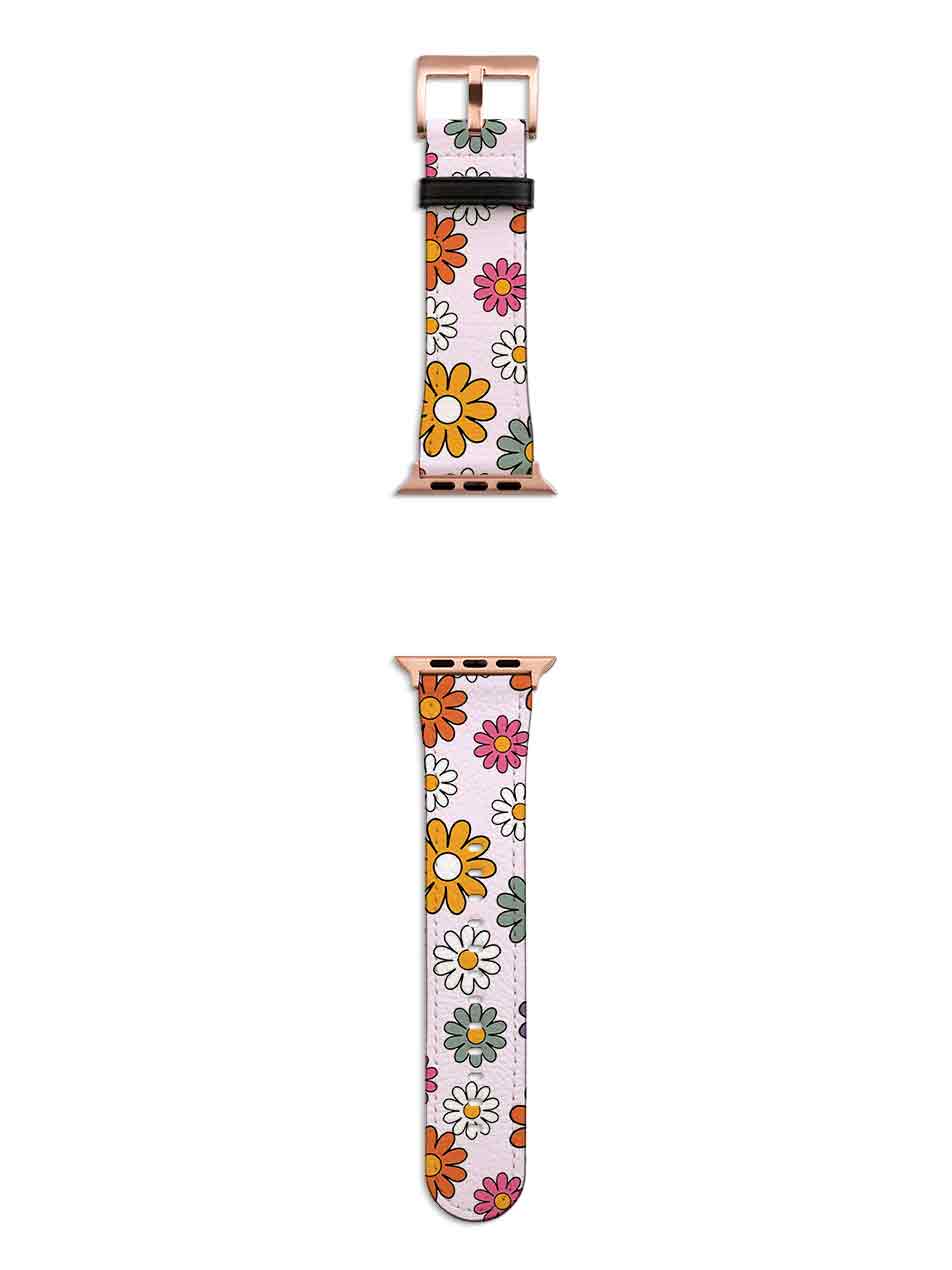 Mixed Daisies Apple Watch Strap