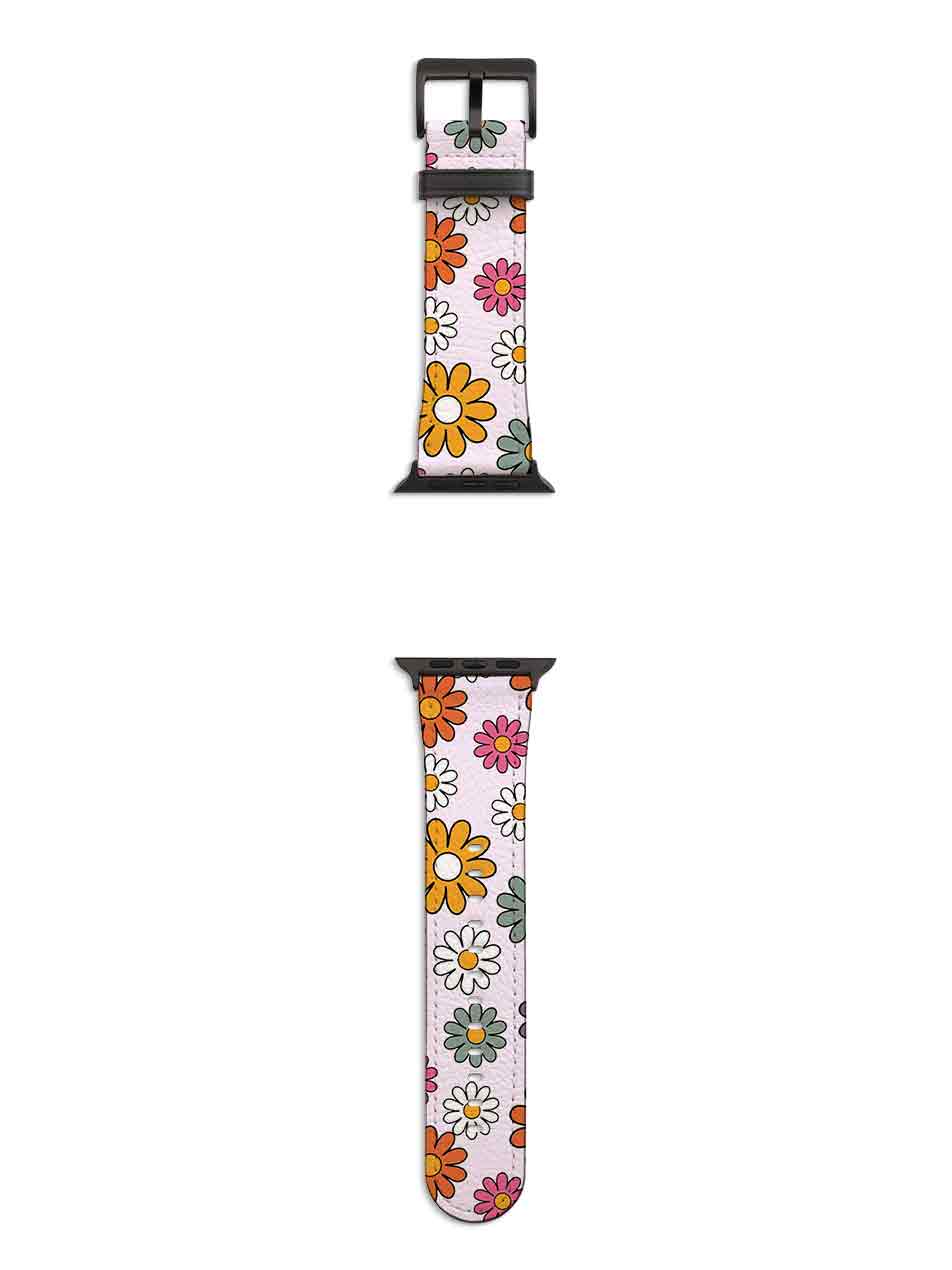 Mixed Daisies Apple Watch Strap