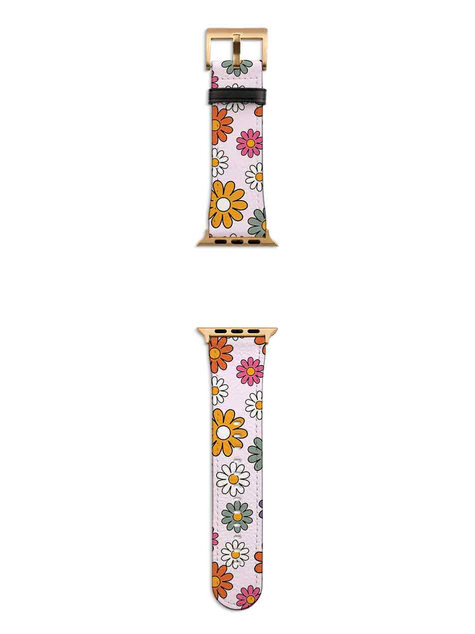 Mixed Daisies Apple Watch Strap