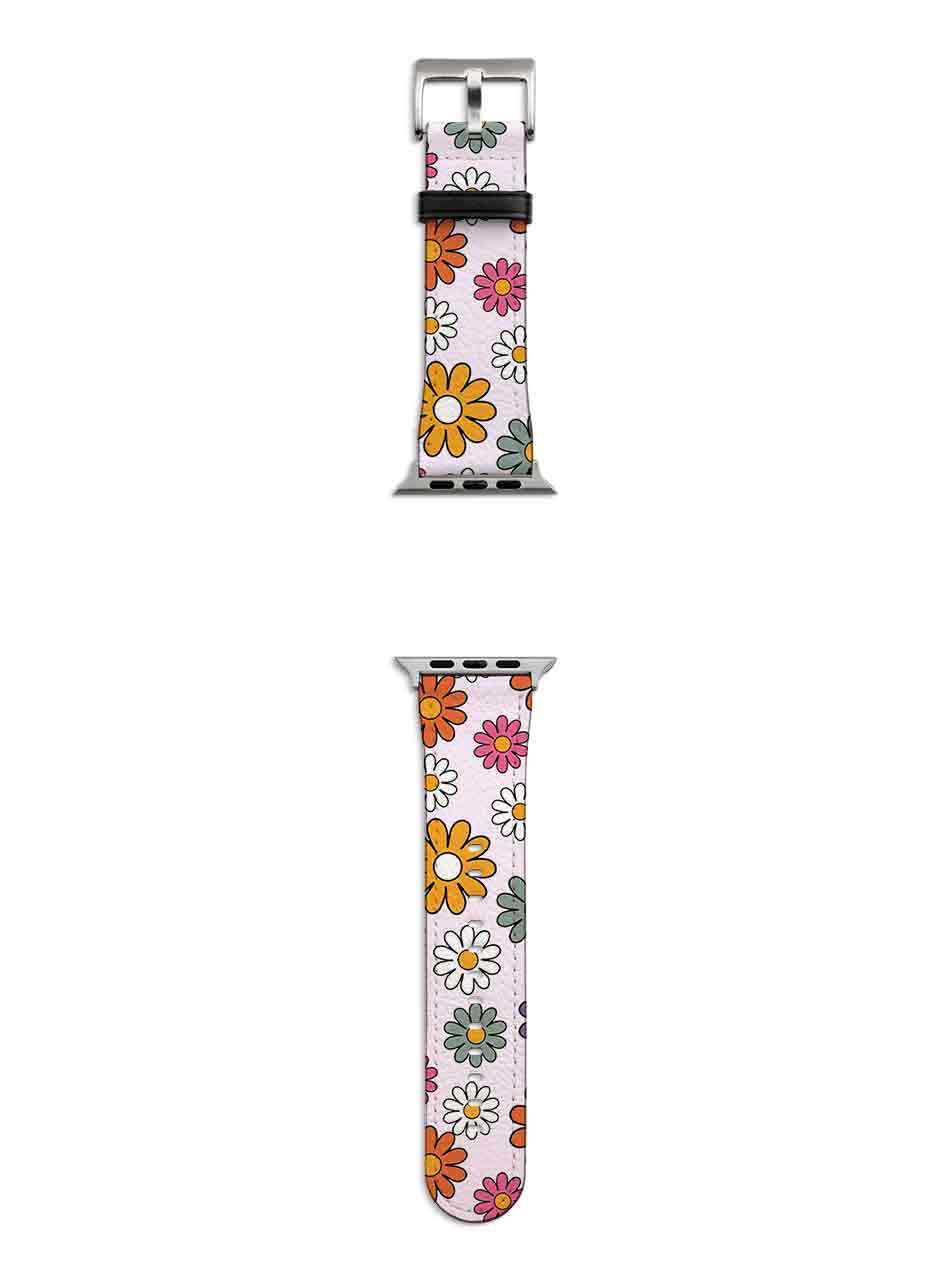 Mixed Daisies Apple Watch Strap