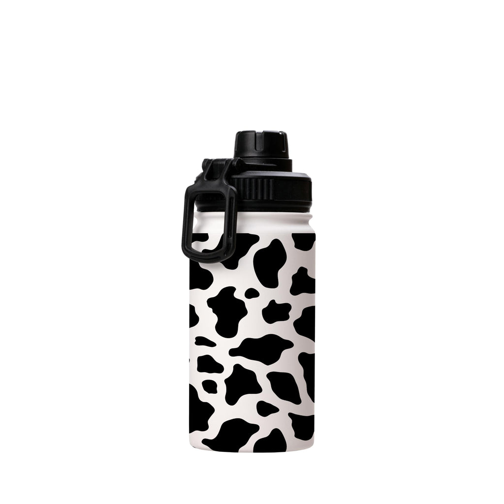 Water Bottles-Moo Insulated Stainless Steel Water Bottle-12oz (350ml)-Sport cap-Insulated Steel Water Bottle Our insulated stainless steel bottle comes in 3 sizes- Small 12oz (350ml), Medium 18oz (530ml) and Large 32oz (945ml) . It comes with a leak proof cap Keeps water cool for 24 hours Also keeps things warm for up to 12 hours Choice of 3 lids ( Sport Cap, Handle Cap, Flip Cap ) for easy carrying Dishwasher Friendly Lightweight, durable and easy to carry Reusable, so it's safe for the planet 