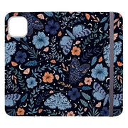 Wallet phone case-Moth By Jade Mosinski-Vegan Leather Wallet Case Vegan leather. 3 slots for cards Fully printed exterior. Compatibility See drop down menu for options, please select the right case as we print to order.-Stringberry