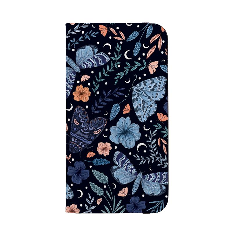 Wallet phone case-Moth By Jade Mosinski-Vegan Leather Wallet Case Vegan leather. 3 slots for cards Fully printed exterior. Compatibility See drop down menu for options, please select the right case as we print to order.-Stringberry