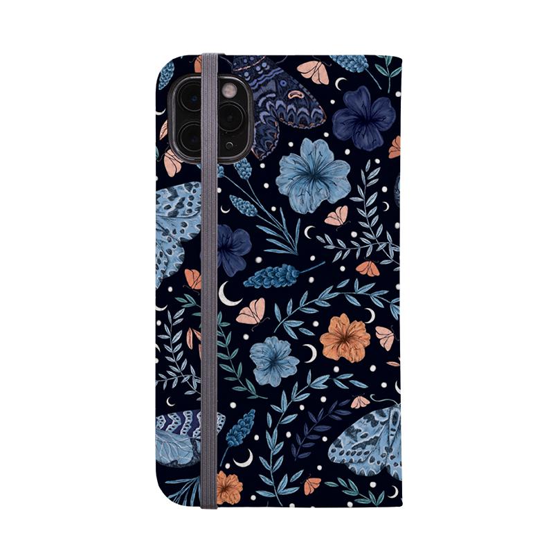 Wallet phone case-Moth By Jade Mosinski-Vegan Leather Wallet Case Vegan leather. 3 slots for cards Fully printed exterior. Compatibility See drop down menu for options, please select the right case as we print to order.-Stringberry