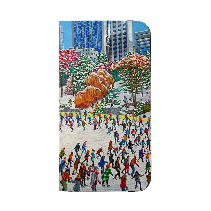 Wallet phone case-New York Skaters By Philip Hood-Vegan Leather Wallet Case Vegan leather. 3 slots for cards Fully printed exterior. Compatibility See drop down menu for options, please select the right case as we print to order.-Stringberry