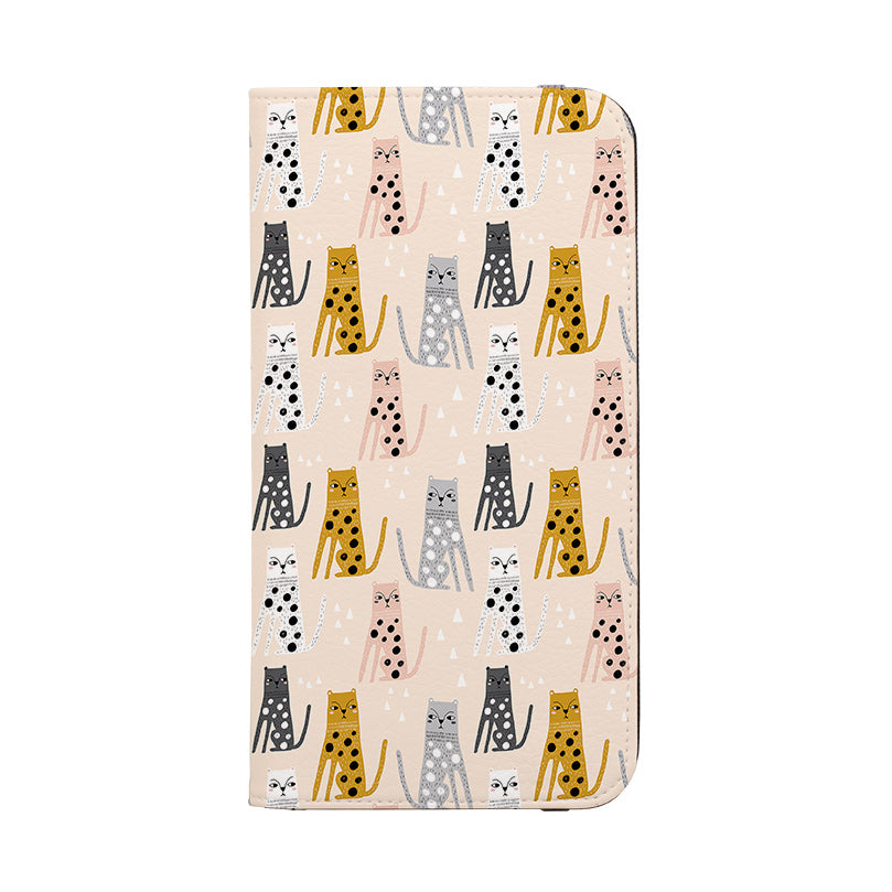 Wallet phone case-Not Changing My Spots-Vegan Leather Wallet Case Vegan leather. 3 slots for cards Fully printed exterior. Compatibility See drop down menu for options, please select the right case as we print to order.-Stringberry