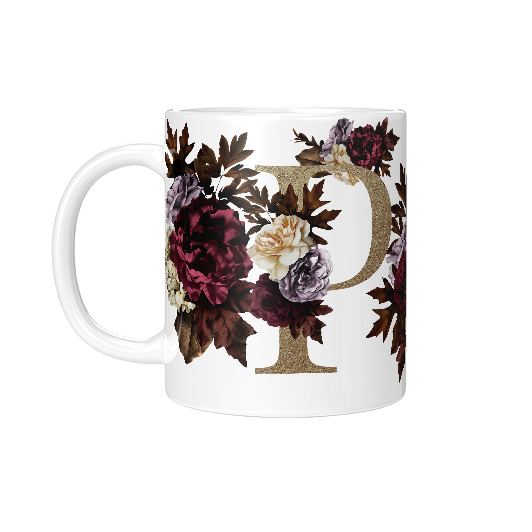 P Amber Ceramic Mug