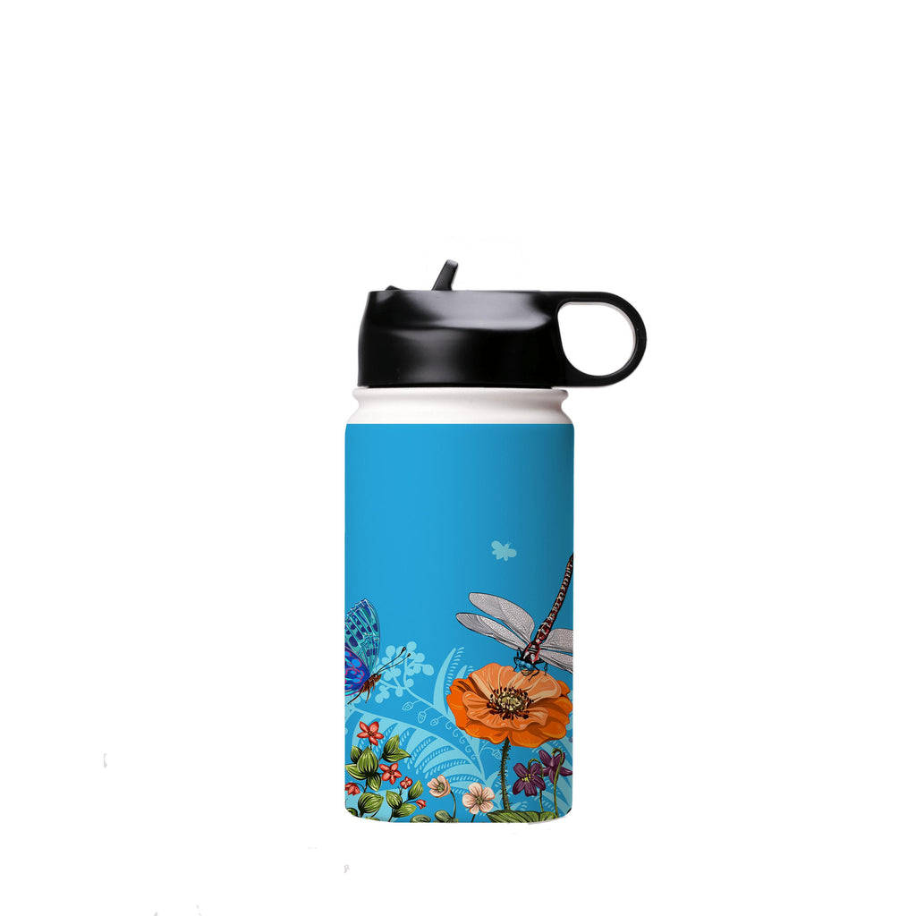 Water Bottles-Pashley Manor Blue Insulated Stainless Steel Water Bottle-12oz (350ml)-Flip cap-Insulated Steel Water Bottle Our insulated stainless steel bottle comes in 3 sizes- Small 12oz (350ml), Medium 18oz (530ml) and Large 32oz (945ml) . It comes with a leak proof cap Keeps water cool for 24 hours Also keeps things warm for up to 12 hours Choice of 3 lids ( Sport Cap, Handle Cap, Flip Cap ) for easy carrying Dishwasher Friendly Lightweight, durable and easy to carry Reusable, so it's safe f