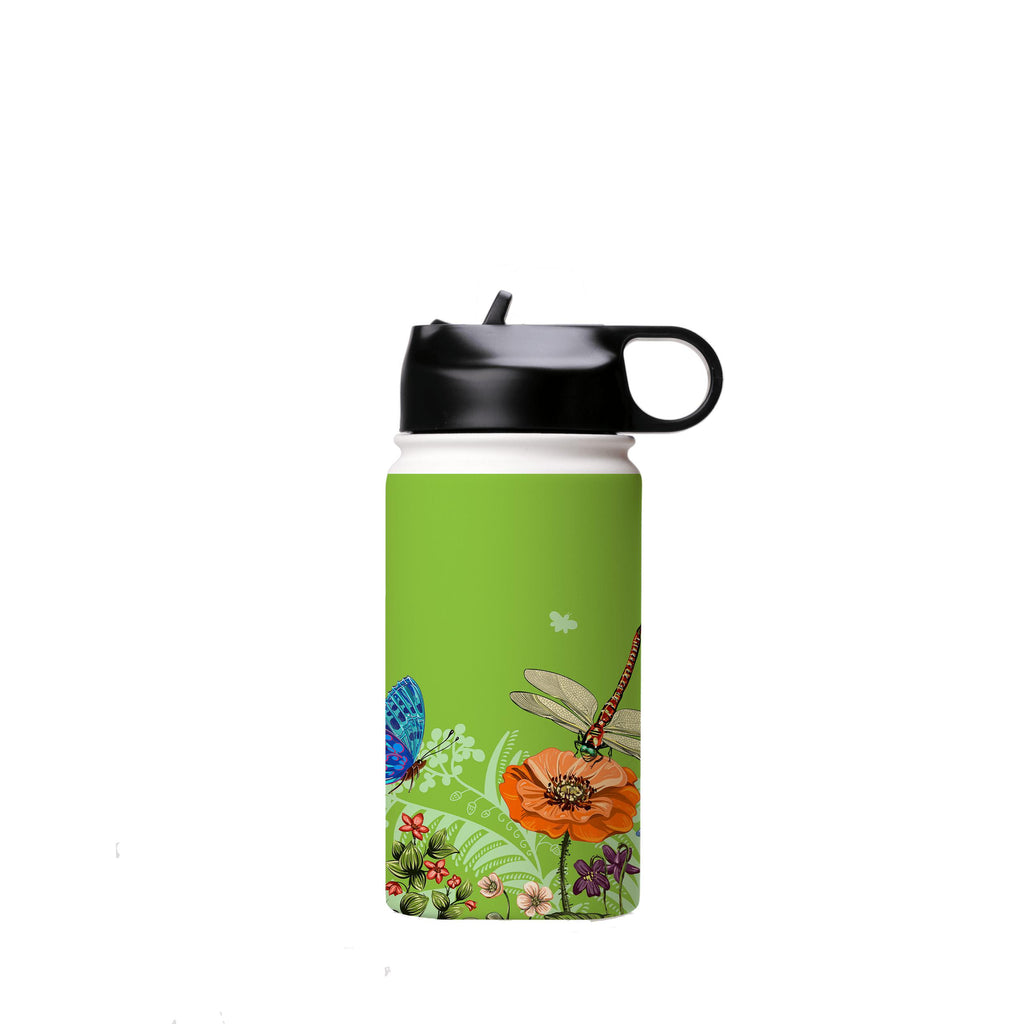 Water Bottles-Pashley Manor Green Insulated Stainless Steel Water Bottle-12oz (350ml)-Flip cap-Insulated Steel Water Bottle Our insulated stainless steel bottle comes in 3 sizes- Small 12oz (350ml), Medium 18oz (530ml) and Large 32oz (945ml) . It comes with a leak proof cap Keeps water cool for 24 hours Also keeps things warm for up to 12 hours Choice of 3 lids ( Sport Cap, Handle Cap, Flip Cap ) for easy carrying Dishwasher Friendly Lightweight, durable and easy to carry Reusable, so it's safe 