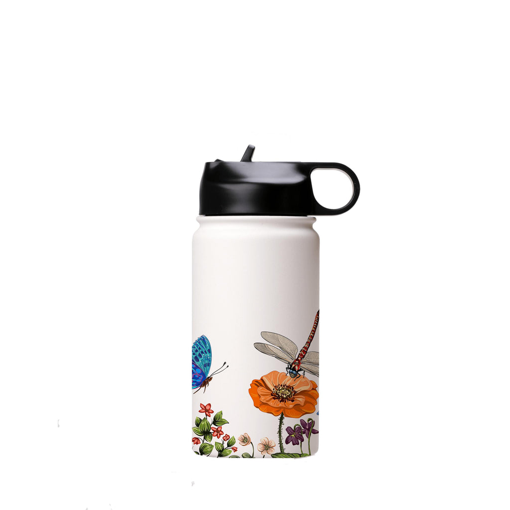 Water Bottles-Pashley Manor White Insulated Stainless Steel Water Bottle-12oz (350ml)-Flip cap-Insulated Steel Water Bottle Our insulated stainless steel bottle comes in 3 sizes- Small 12oz (350ml), Medium 18oz (530ml) and Large 32oz (945ml) . It comes with a leak proof cap Keeps water cool for 24 hours Also keeps things warm for up to 12 hours Choice of 3 lids ( Sport Cap, Handle Cap, Flip Cap ) for easy carrying Dishwasher Friendly Lightweight, durable and easy to carry Reusable, so it's safe 