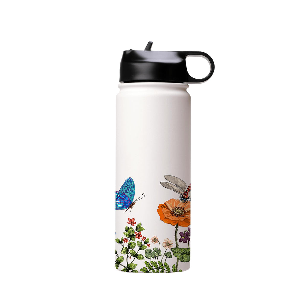 Water Bottles-Pashley Manor White Insulated Stainless Steel Water Bottle-18oz (530ml)-Flip cap-Insulated Steel Water Bottle Our insulated stainless steel bottle comes in 3 sizes- Small 12oz (350ml), Medium 18oz (530ml) and Large 32oz (945ml) . It comes with a leak proof cap Keeps water cool for 24 hours Also keeps things warm for up to 12 hours Choice of 3 lids ( Sport Cap, Handle Cap, Flip Cap ) for easy carrying Dishwasher Friendly Lightweight, durable and easy to carry Reusable, so it's safe 