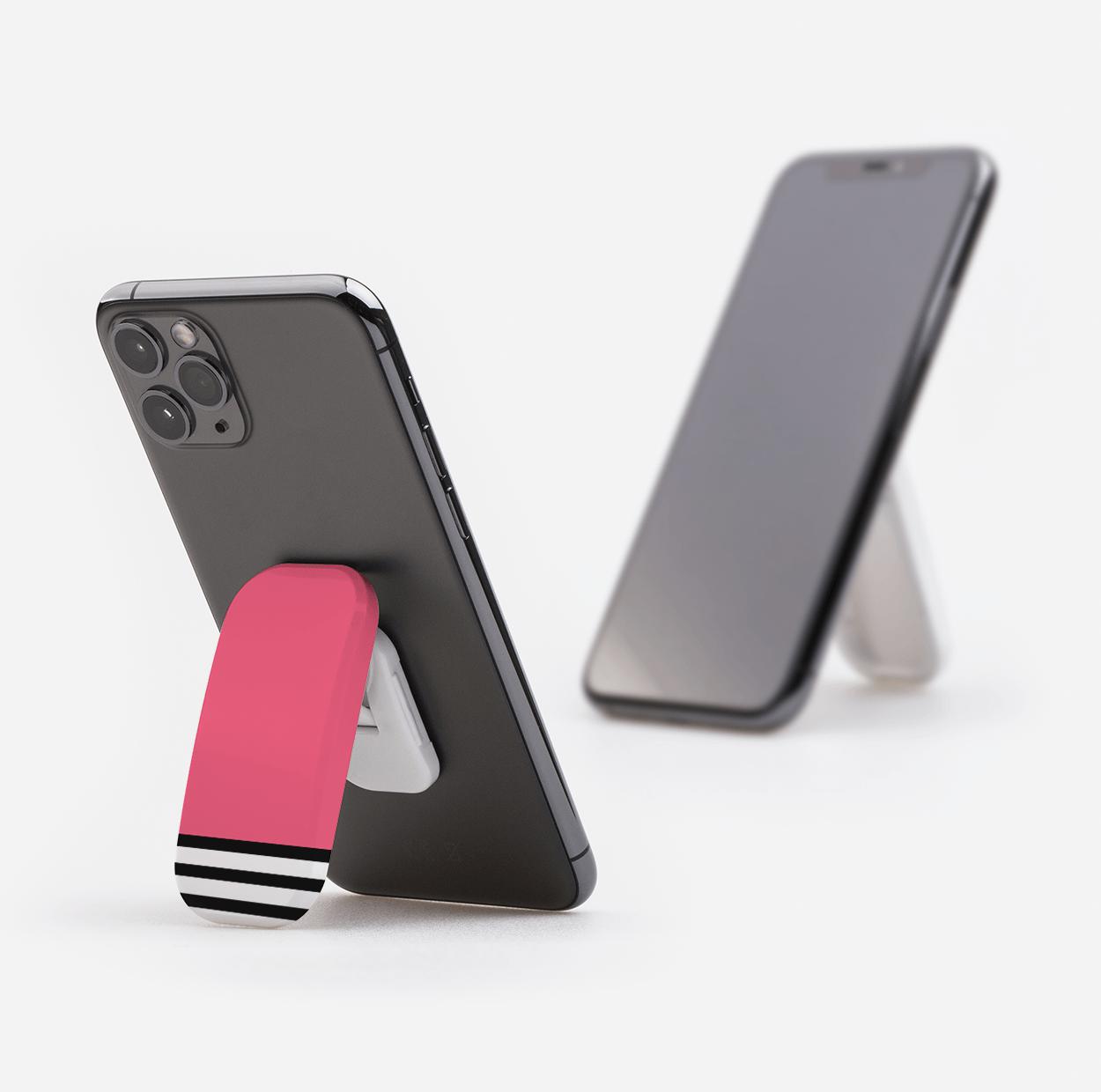 Peach And Stripe Phone Stand