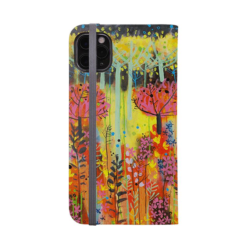 Custodia per telefono con portafoglio - Perfect Day By Claire West - Custodia in pelle vegana per portafoglio. Pelle vegana. 3 slot per carte. Esterno completamente stampato. Compatibilità: consulta il menu a discesa per le opzioni, si prega di selezionare la custodia corretta poiché realizziamo su ordinazione. - Stringberry