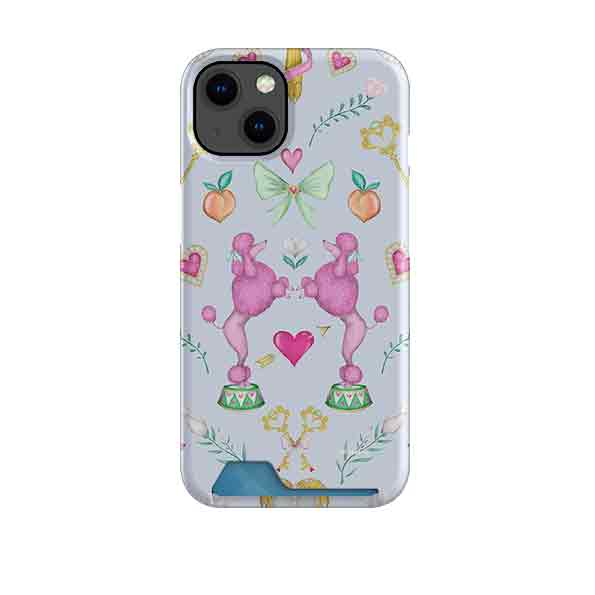 Pink Poodle Parlour Powder Case and Card By Catherine Rowe
