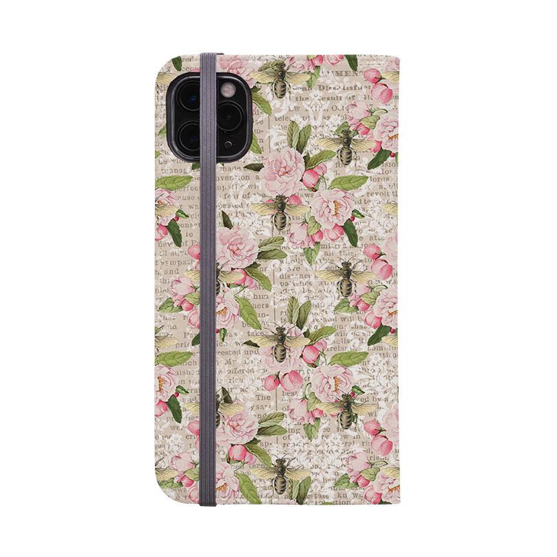 Cover portafoglio per telefono - Rosa Estate - Cover portafoglio in pelle vegana. 3 slot per carte. Esterno completamente stampato. Compatibilità: consulta il menu a discesa per le opzioni, si prega di selezionare la custodia corretta poiché produciamo su ordinazione. - Stringberry