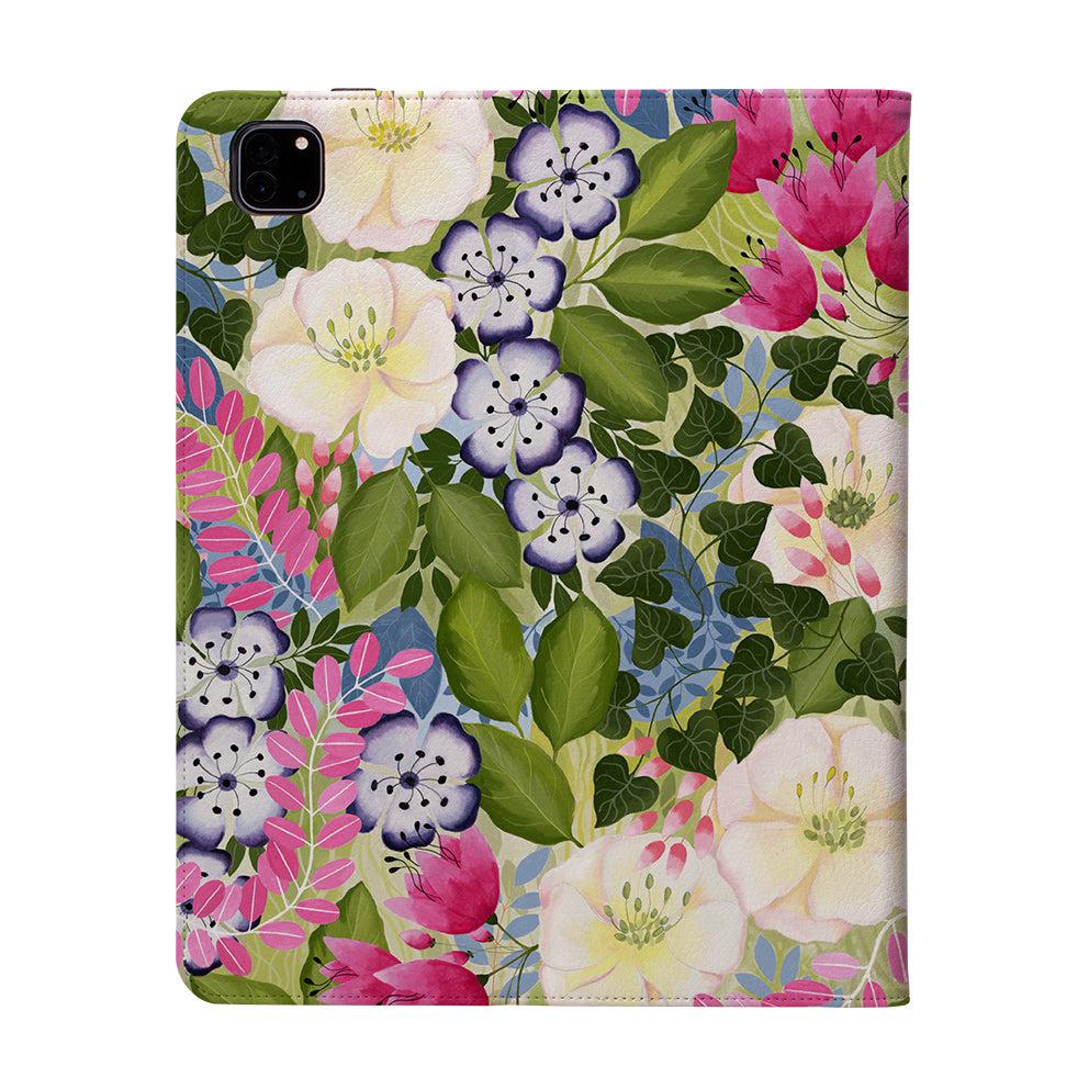 iPad Pro Case Pink Flowers By Bex Parkin