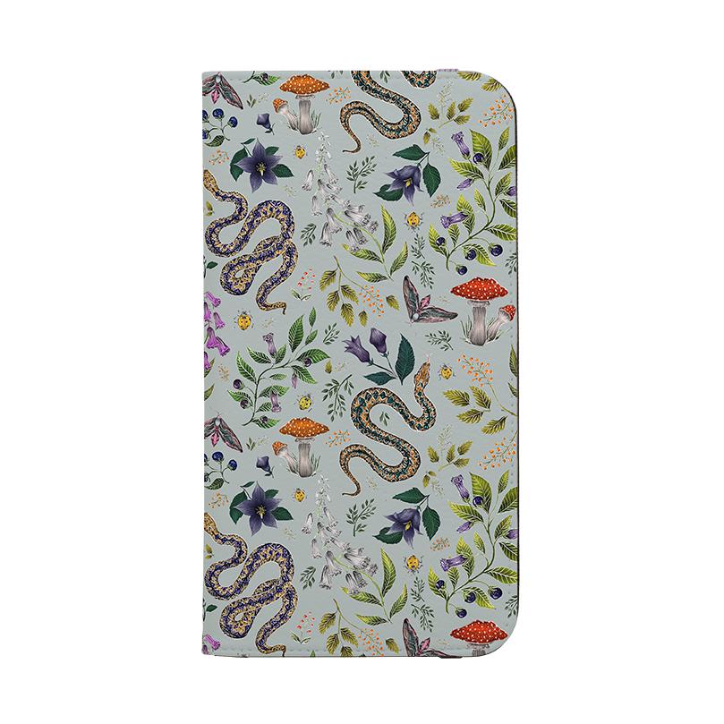 Wallet phone case-Poisonous 2 By Catherine Rowe-Vegan Leather Wallet Case Vegan leather. 3 slots for cards Fully printed exterior. Compatibility See drop down menu for options, please select the right case as we print to order.-Stringberry