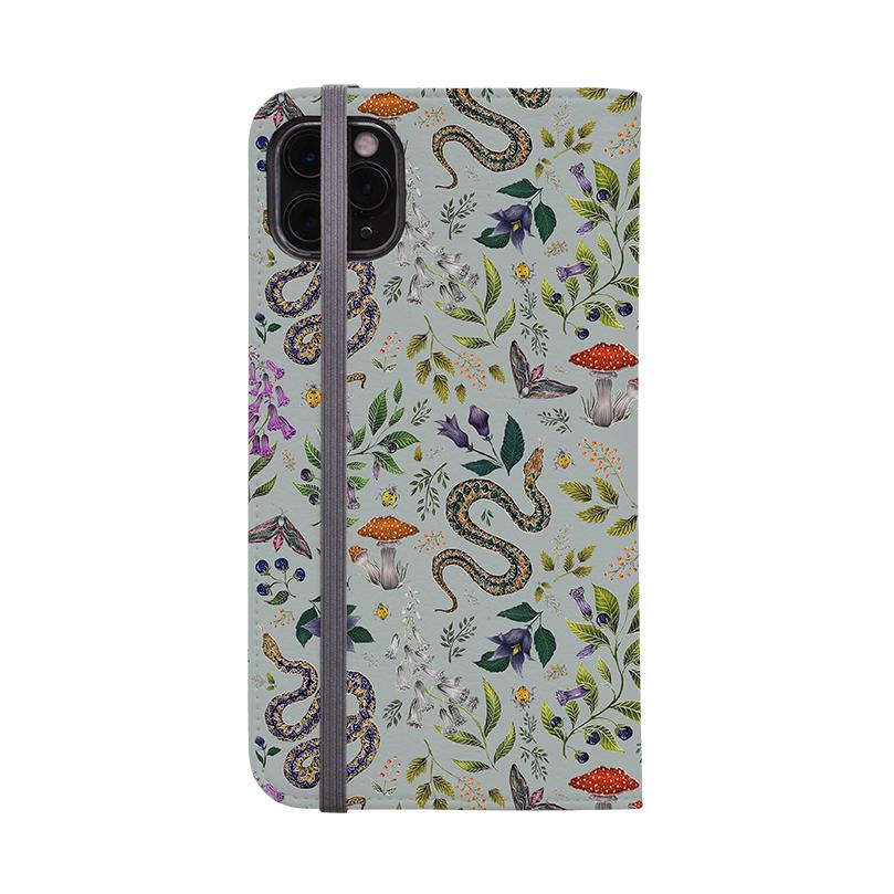 Wallet phone case-Poisonous 2 By Catherine Rowe-Vegan Leather Wallet Case Vegan leather. 3 slots for cards Fully printed exterior. Compatibility See drop down menu for options, please select the right case as we print to order.-Stringberry