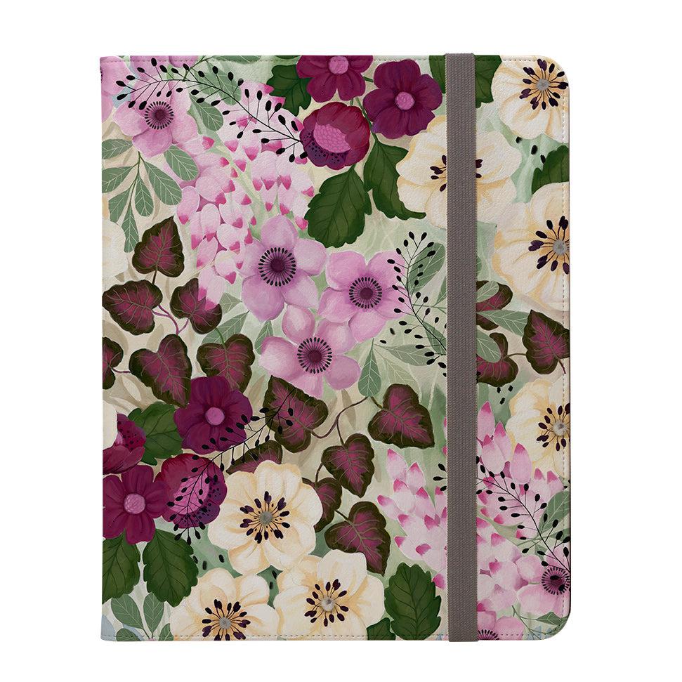 iPad Pro Case Purple Flowers By Bex Parkin