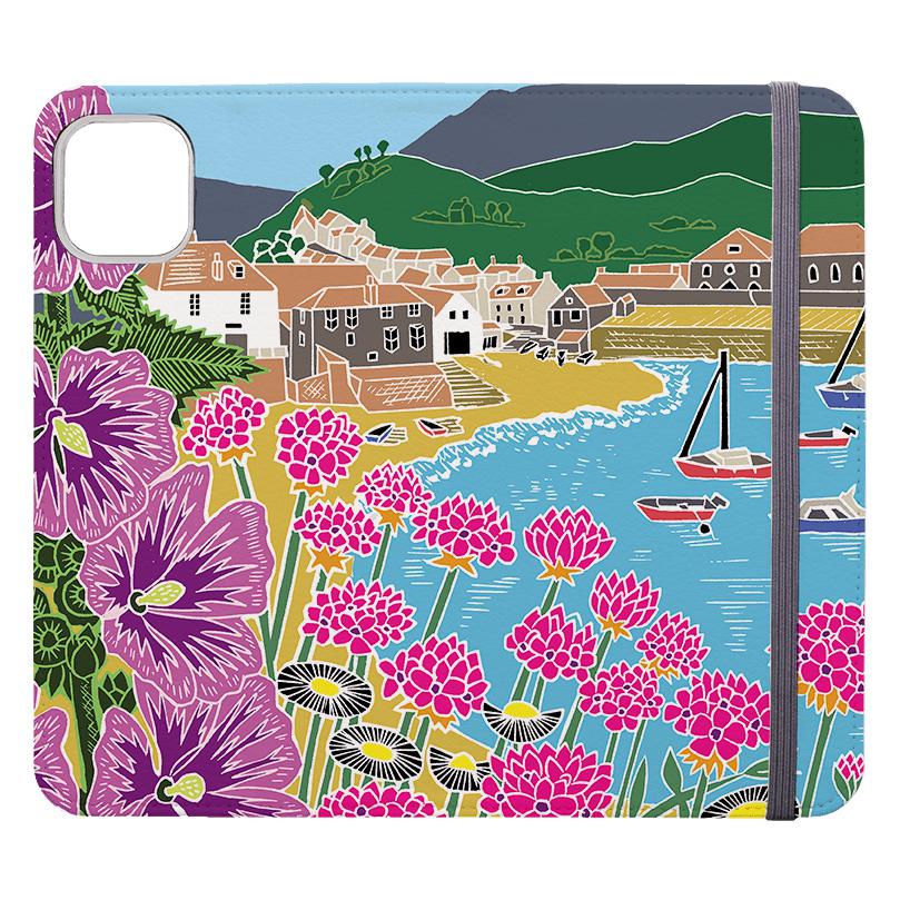 Wallet phone case-Quaint Harbour By Kate Heiss-Vegan Leather Wallet Case Vegan leather. 3 slots for cards Fully printed exterior. Compatibility See drop down menu for options, please select the right case as we print to order.-Stringberry