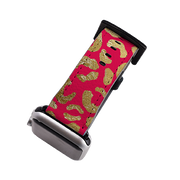 Red Brush Apple Watch Strap